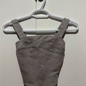 Abercrombie & Fitch Light Gray Knit Top